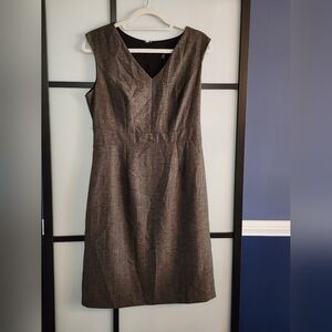 Mossimo Stretch Gray Herringbone Sleeveless Dress, Sz 10